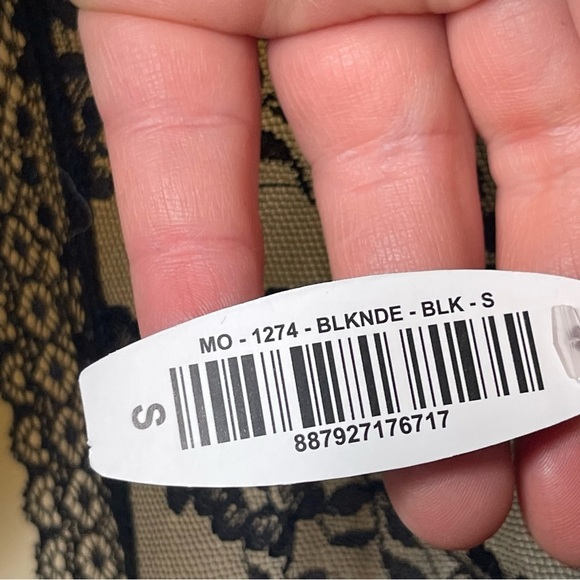 New Adore Me black floral lace hipster panties sz S - Picture 6 of 6